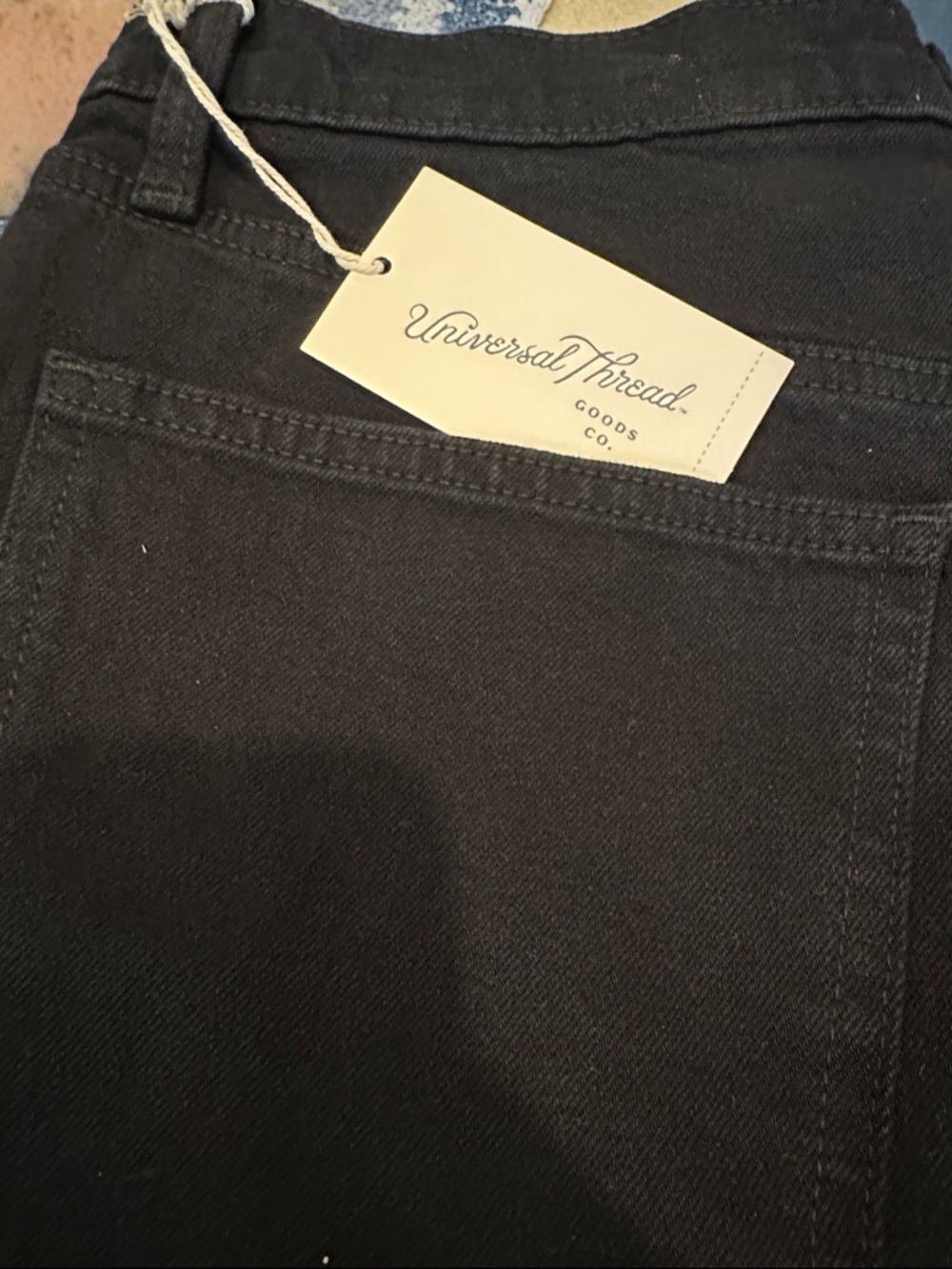 NWT Universal Thread Womens High Rise Straight Leg Stretch Black Jeans - Picture 8 of 9
